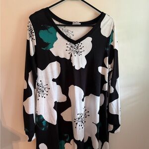 Lularoe Emily swing dress with pockets.